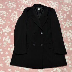 Black Double-Breasted Blazer